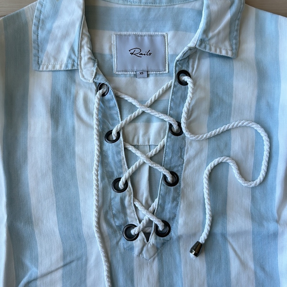 Rails Uli Lace Up Blouse - image 2